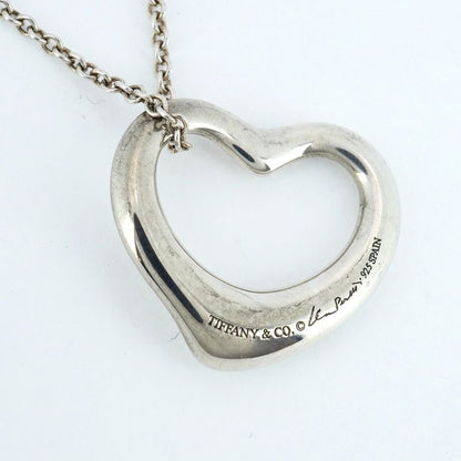 Tiffany & Co. Open Heart Necklace, Silver 925, Women's