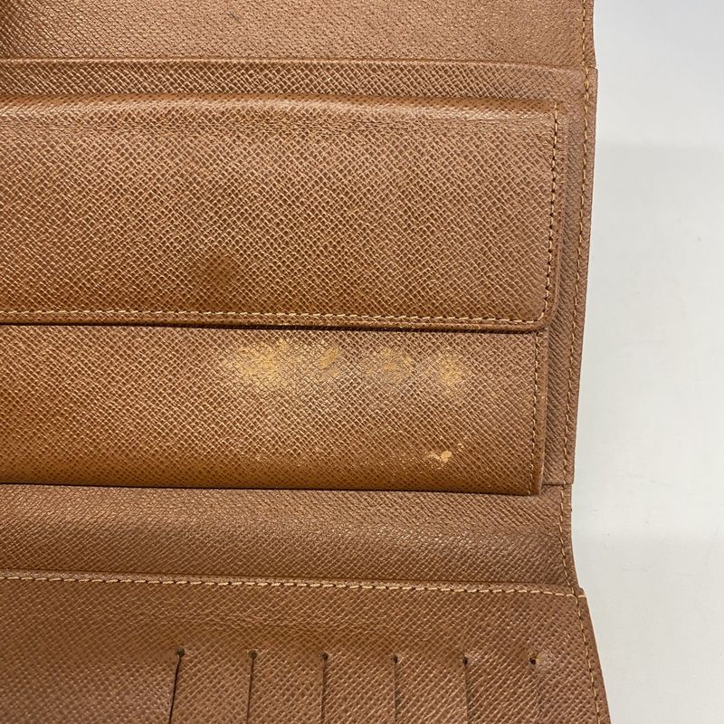 Louis Vuitton Trifold Wallet Monogram Porte Tresor Etuy Papier M61202 Brown