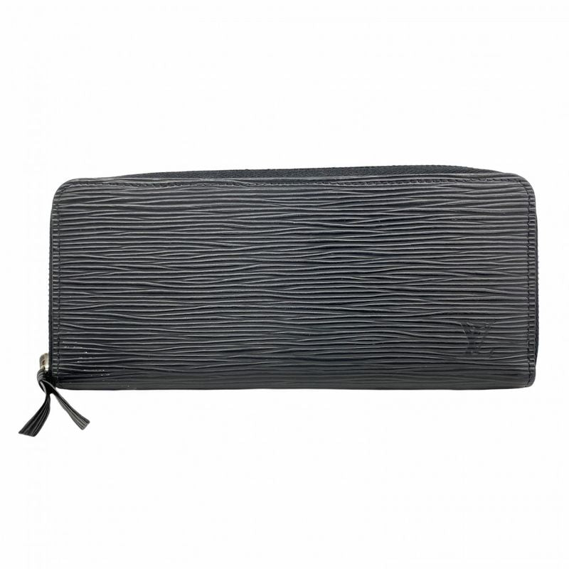 Louis Vuitton Long Wallet Epi Portefeuille Clemence M60915 Noir Black Women's