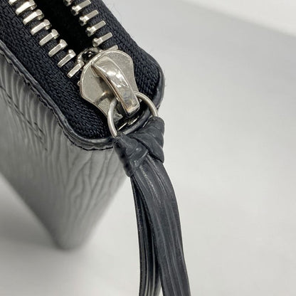 Louis Vuitton Long Wallet Epi Portefeuille Clemence M60915 Noir Black Women's