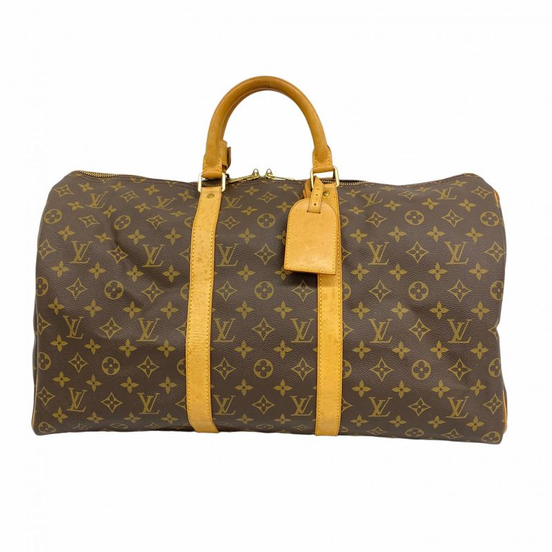 Louis Vuitton Boston Bag Monogram Keepall 50 M41426 Brown Women's