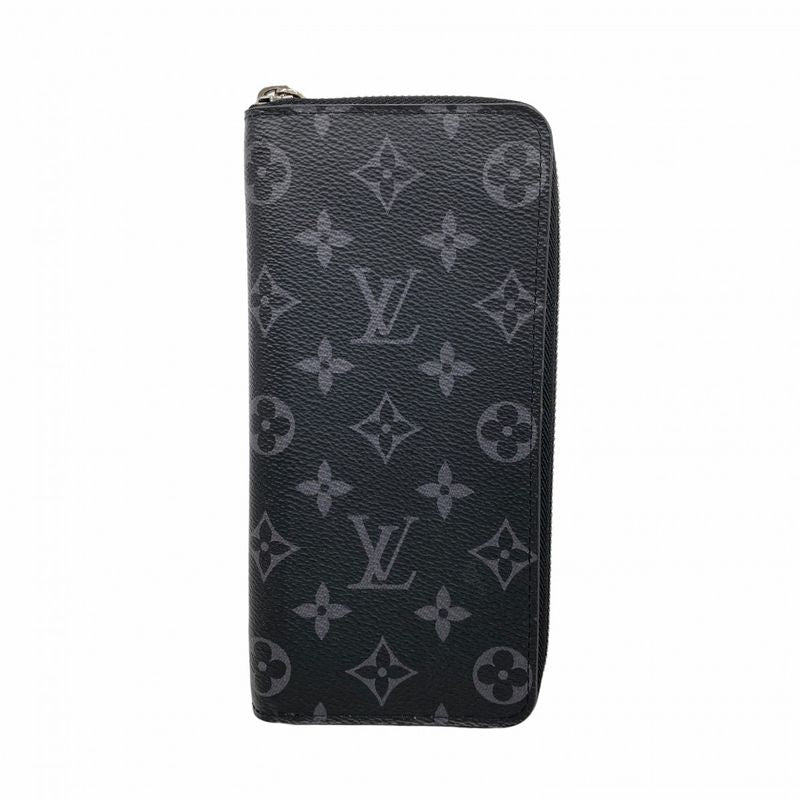 Louis Vuitton Long Wallet Monogram Eclipse Zippy Wallet Vertical M62295 Black