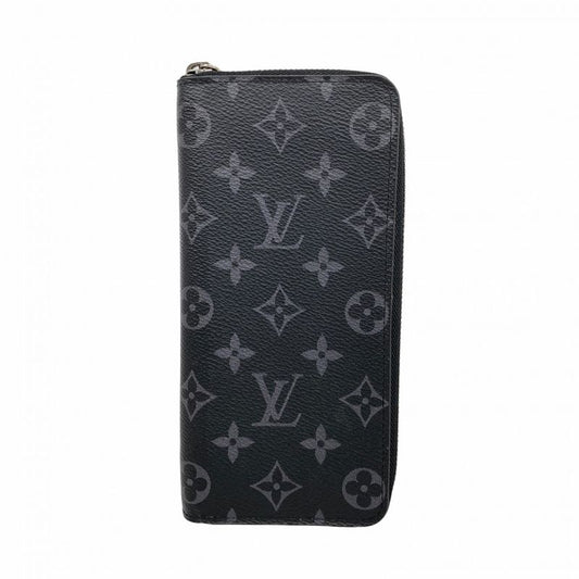 Louis Vuitton Long Wallet Monogram Eclipse Zippy Wallet Vertical M62295 Black