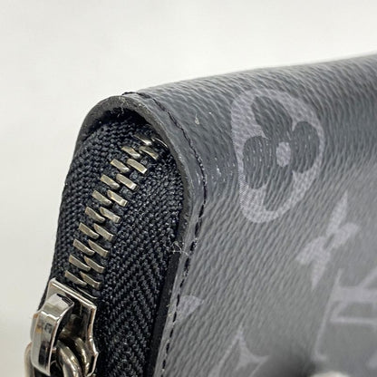 Louis Vuitton Long Wallet Monogram Eclipse Zippy Wallet Vertical M62295 Black