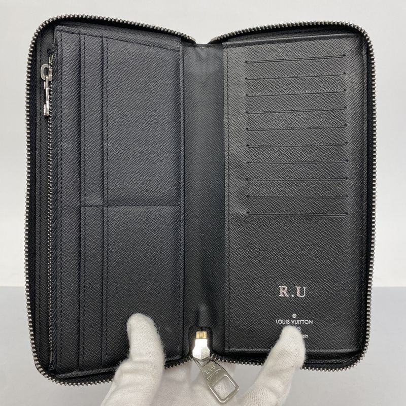 Louis Vuitton Long Wallet Monogram Eclipse Zippy Wallet Vertical M62295 Black