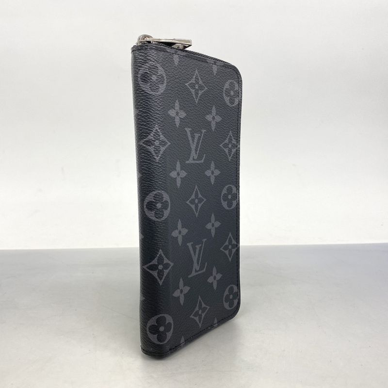 Louis Vuitton Long Wallet Monogram Eclipse Zippy Wallet Vertical M62295 Black