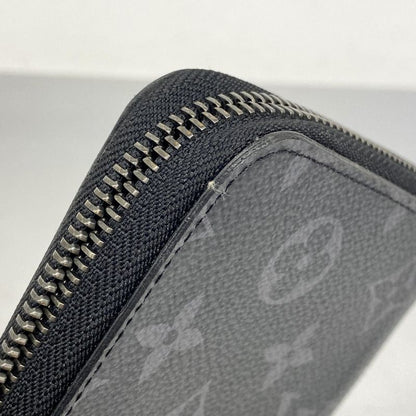 Louis Vuitton Long Wallet Monogram Eclipse Zippy Wallet Vertical M62295 Black