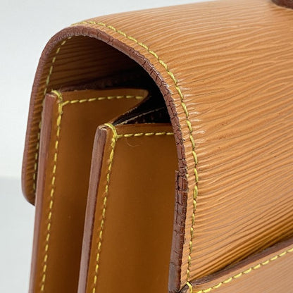 Louis Vuitton Briefcase Epi Serviette Conseil M54428 Zipang Gold Men's