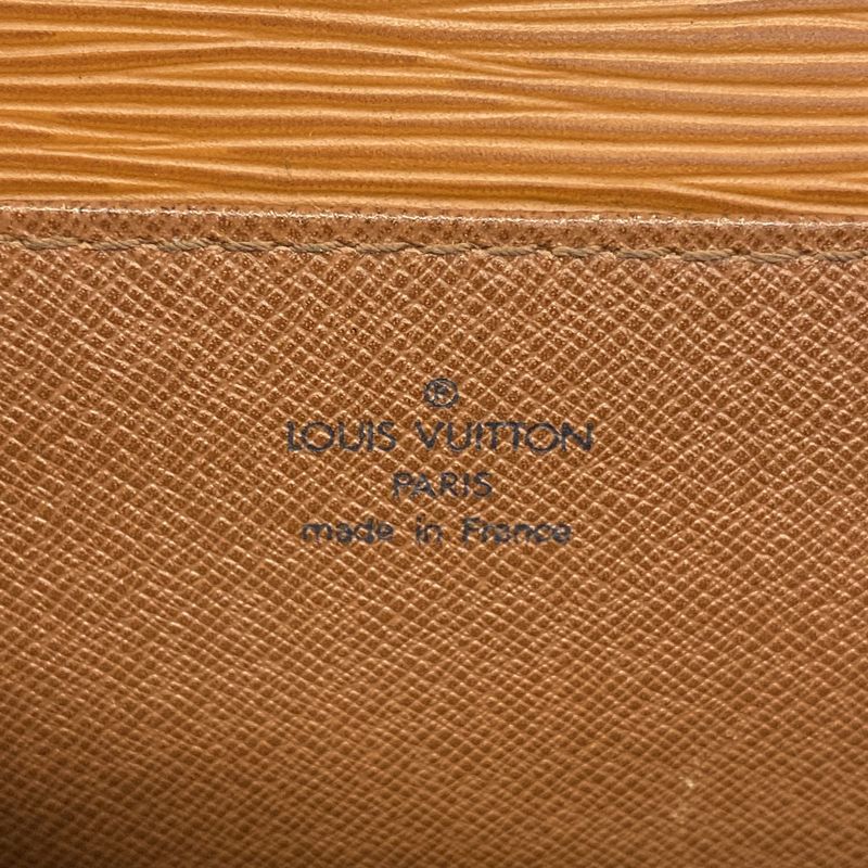Louis Vuitton Briefcase Epi Serviette Conseil M54428 Zipang Gold Men's