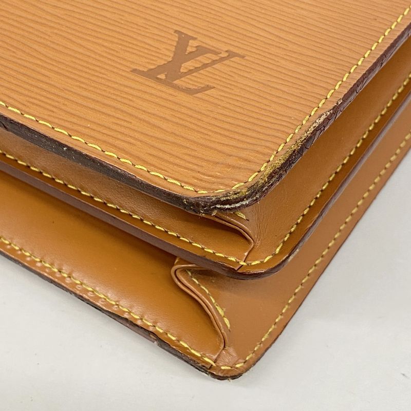Louis Vuitton Briefcase Epi Serviette Conseil M54428 Zipang Gold Men's