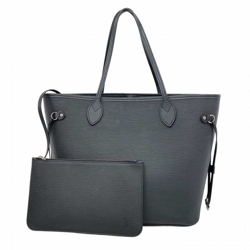 Louis Vuitton Tote Bag Epi Neverfull MM M40932 Noir Black Women's