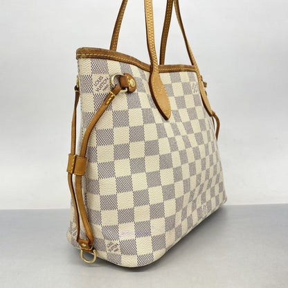 Louis Vuitton Tote Bag Damier Azure Neverfull PM N51110 White Ladies