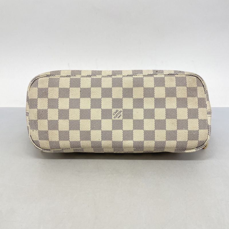 Louis Vuitton Tote Bag Damier Azure Neverfull PM N51110 White Ladies