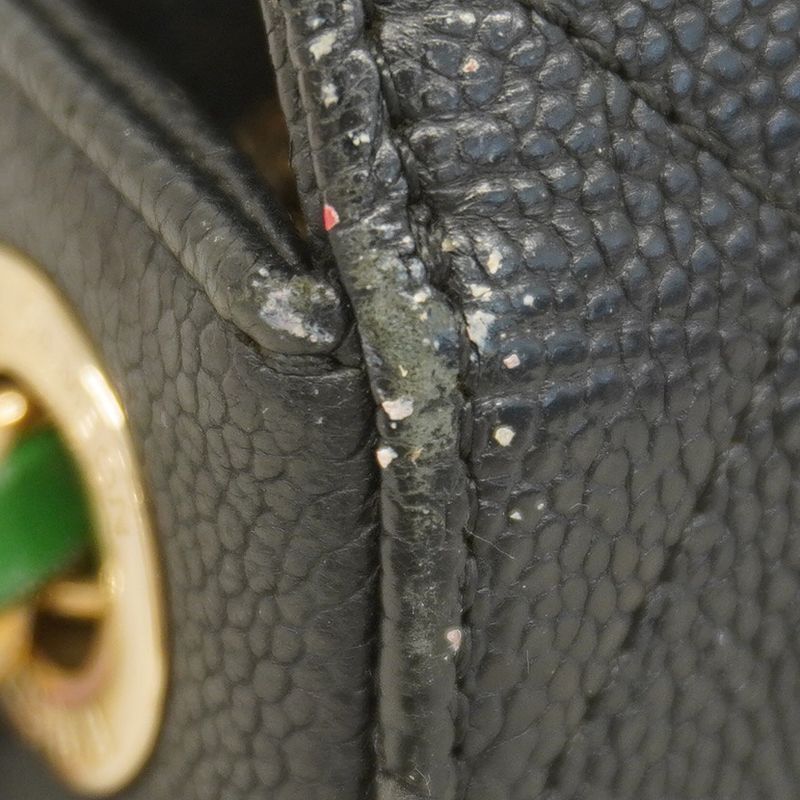 Chanel Shoulder Bag Matelasse Caviar Skin Black Gold Hardware Women