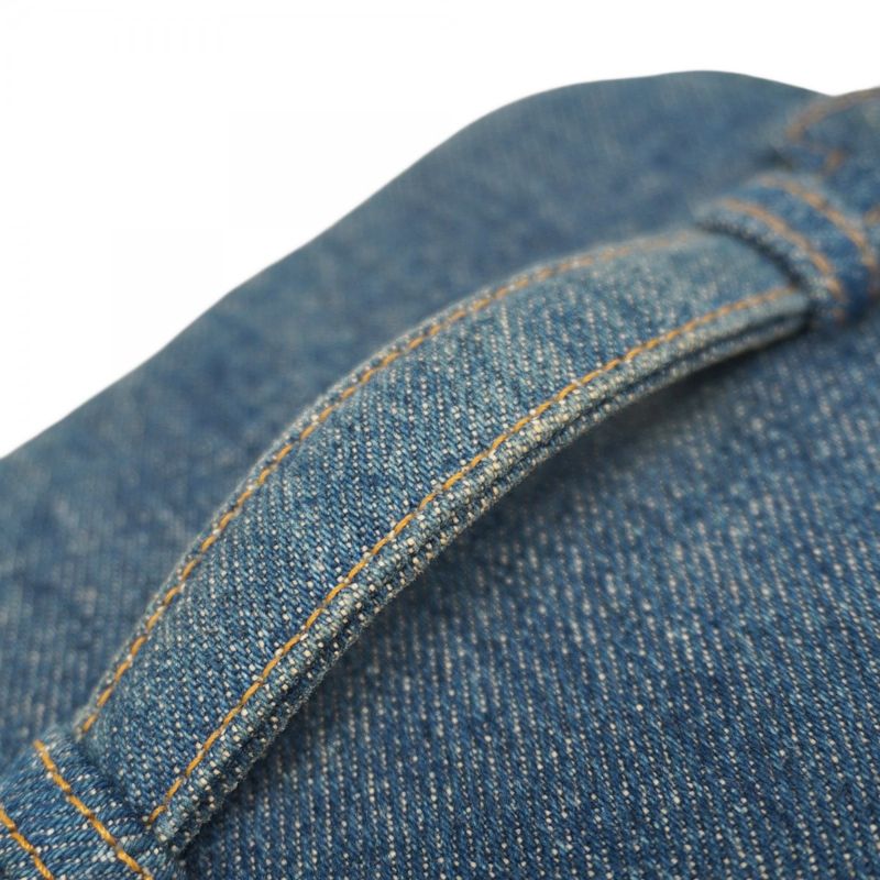 Chanel Vanity Bag Denim Blue Gold Hardware Women's