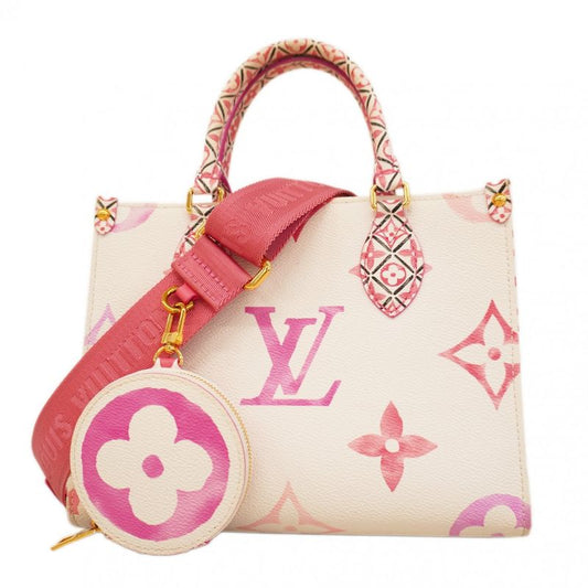 Louis Vuitton Handbag Monogram Giant Visor Pool on the Go PM M22976 White Pink