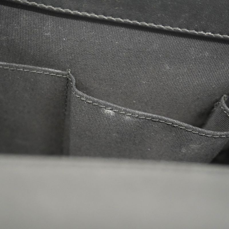 Chanel Shoulder Bag Boy Chanel Patent Leather Black Silver Hardware Ladies