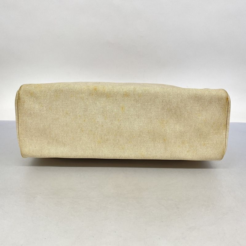 Hermes Handbag Herbag Her Bag MM Toile Ash Natural Silver Hardware C Engraved