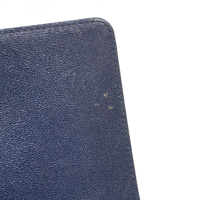 Chanel Shoulder Bag Boy Chanel Caviar Skin Navy Gold Hardware Ladies