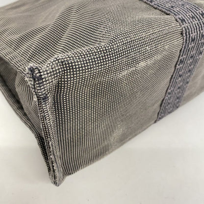 Hermes Tote Bag Her Line MM Canvas Gray Silver Hardware Women