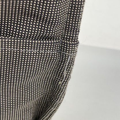 Hermes Tote Bag Her Line MM Canvas Gray Silver Hardware Women