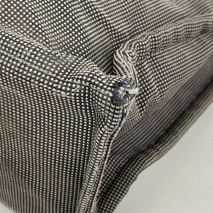 Hermes Tote Bag Her Line MM Canvas Gray Silver Hardware Women