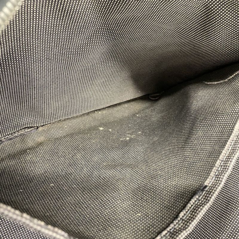 Hermes Tote Bag Her Line MM Canvas Gray Silver Hardware Women