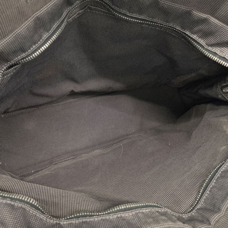 Hermes Tote Bag Her Line MM Canvas Gray Silver Hardware Women