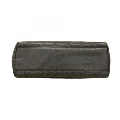 Chanel Handbag Matelasse Caviar Skin Black Gold Hardware Women's