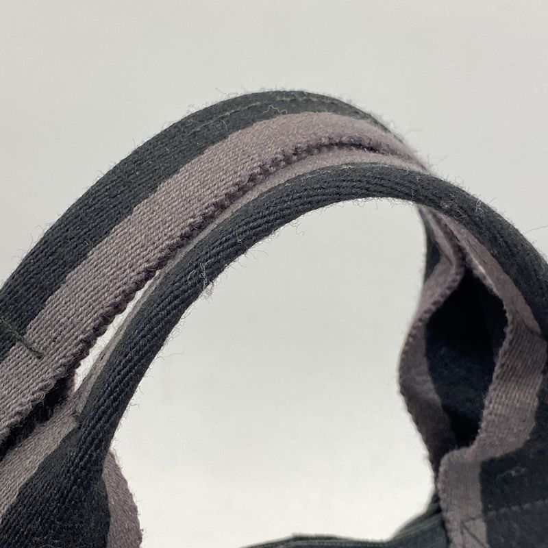 Hermes Tote Bag Fourre Tout MM Canvas Black Silver Hardware Ladies