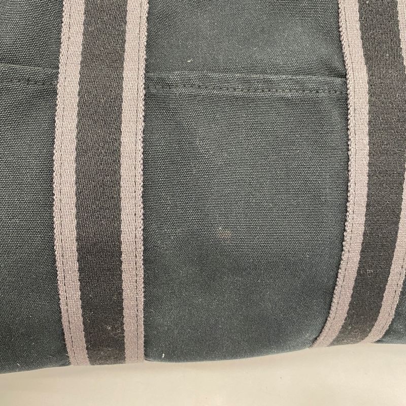 Hermes Tote Bag Fourre Tout MM Canvas Black Silver Hardware Ladies