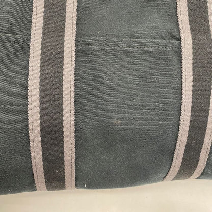Hermes Tote Bag Fourre Tout MM Canvas Black Silver Hardware Ladies