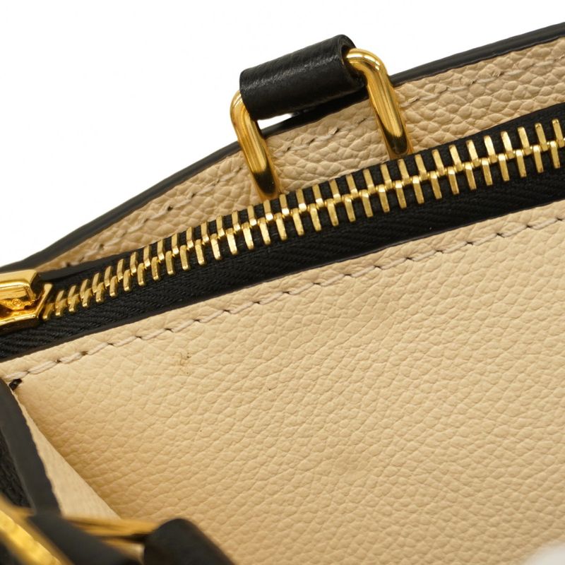 Louis Vuitton Handbag Monogram Empreinte Bicolor Petit Palais PM M58913 Black