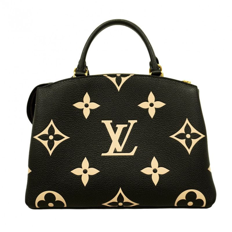 Louis Vuitton Handbag Monogram Empreinte Bicolor Petit Palais PM M58913 Black