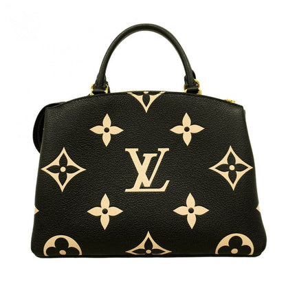 Louis Vuitton Handbag Monogram Empreinte Bicolor Petit Palais PM M58913 Black
