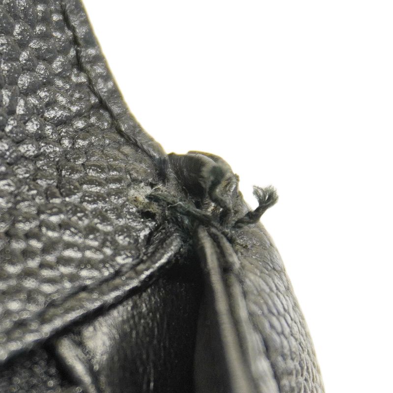 Chanel Handbag Matelasse Caviar Skin Black Gold Hardware Women's