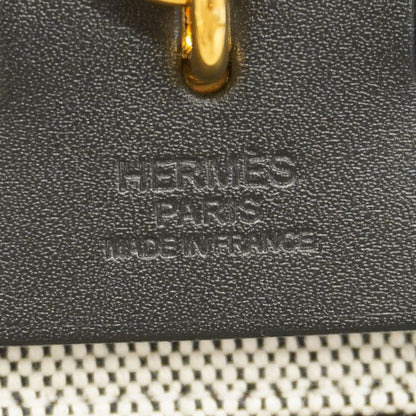 Hermes Handbag Herbag Her Bag Zip PM Toile Ash Berlinne Vash Hunter Black Gold
