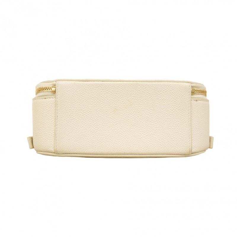 Chanel Handbag Matelasse Caviar Skin White Gold Hardware 2way Bag Ladies