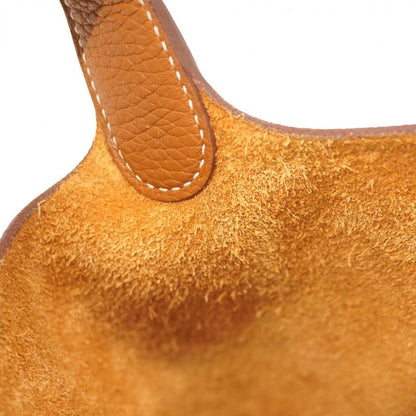 Hermes Handbag Picotan Lock MM Taurillon Clemence Gold Silver Hardware X