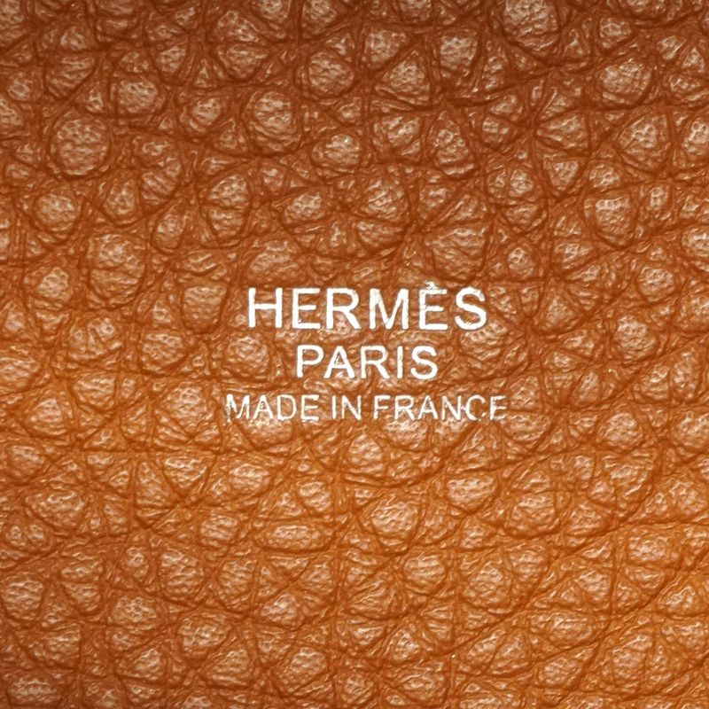 Hermes Handbag Picotan Lock MM Taurillon Clemence Gold Silver Hardware X