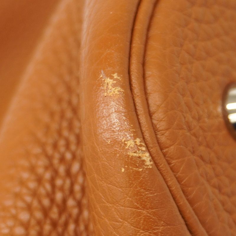 Hermes Handbag Picotan Lock MM Taurillon Clemence Gold Silver Hardware X