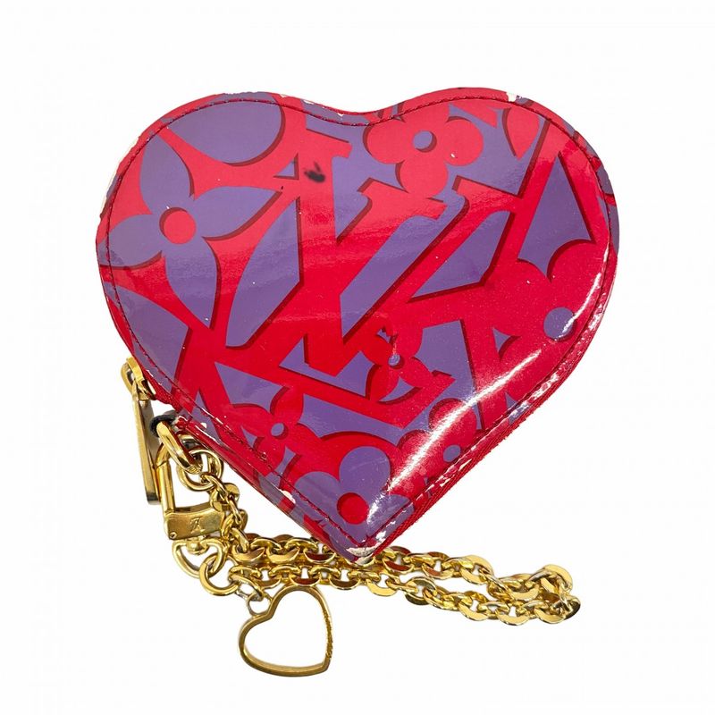 Louis Vuitton Coin Case Sweet Monogram Porte Monecourt M90132 Rose Andean Ladies