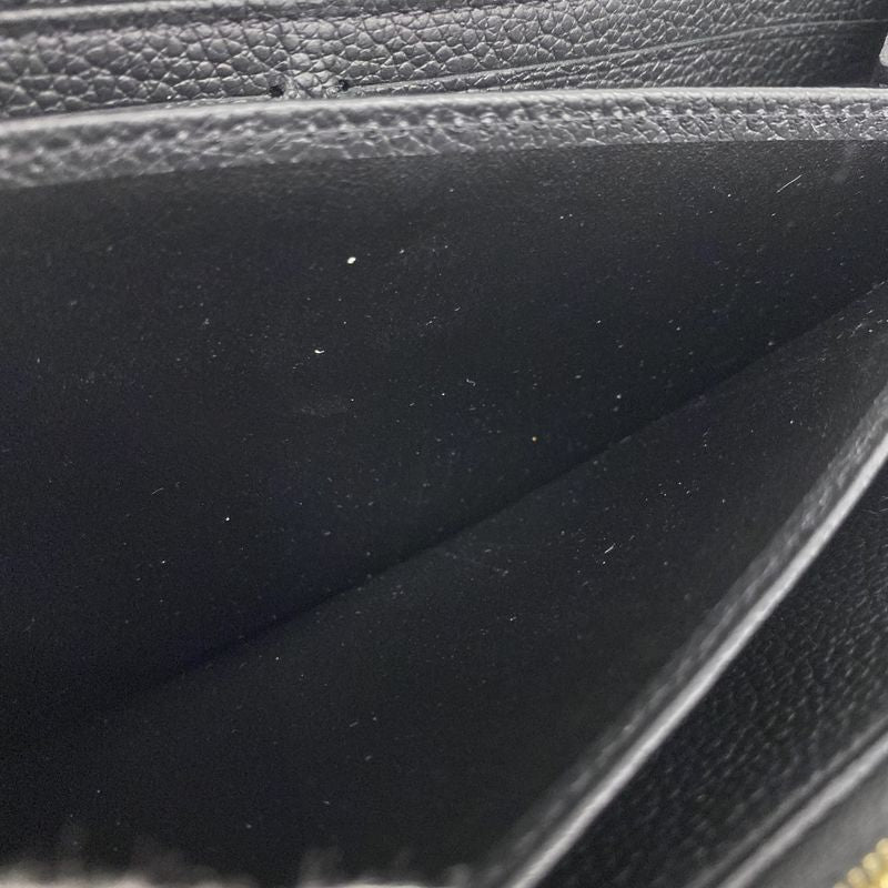 Louis Vuitton Long Wallet Monogram ・empreinte Zippy Wallet M61864 Noir Black