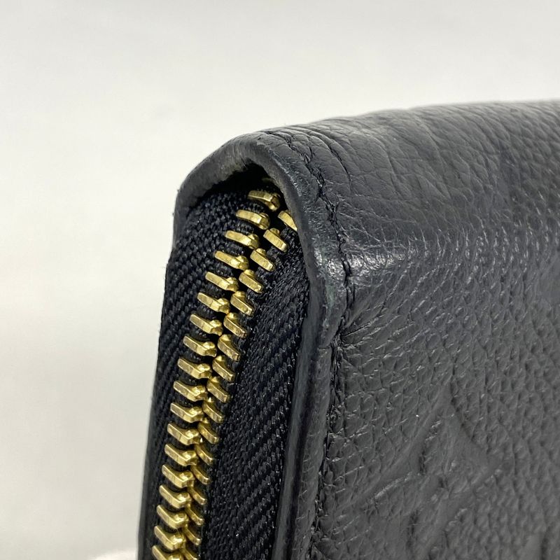 Louis Vuitton Long Wallet Monogram ・empreinte Zippy Wallet M61864 Noir Black