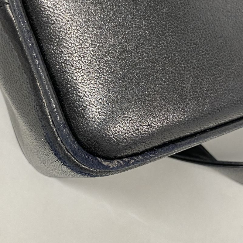 Chanel Tote Bag Matelasse Lambskin Satin Black Gold Hardware Women's