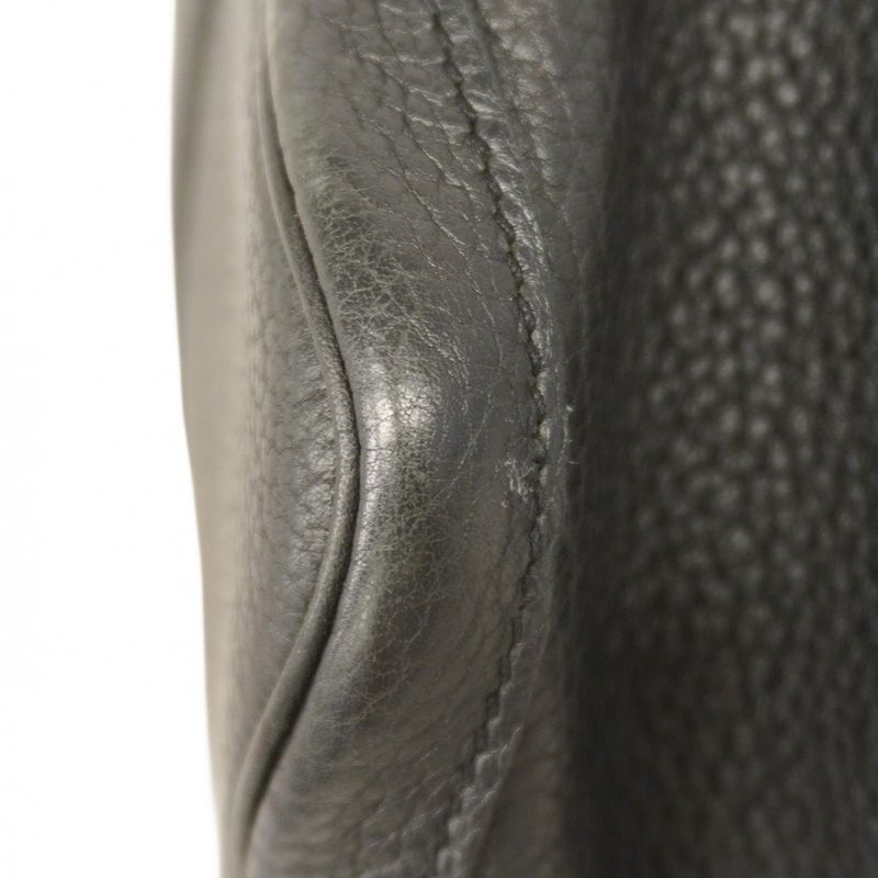 Hermes Tote Bag Garden Party PM Negonda Black Silver Hardware Q Engraved Ladies