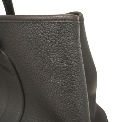 Hermes Tote Bag Garden Party PM Negonda Black Silver Hardware Q Engraved Ladies