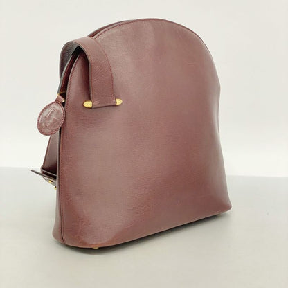 Cartier Shoulder Bag Must Leather Bordeaux Gold Hardware Ladies