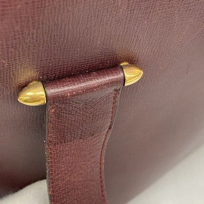 Cartier Shoulder Bag Must Leather Bordeaux Gold Hardware Ladies