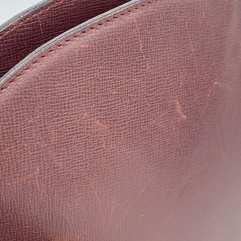 Cartier Shoulder Bag Must Leather Bordeaux Gold Hardware Ladies